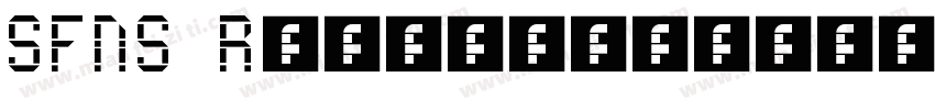 SFNS Regular字体转换